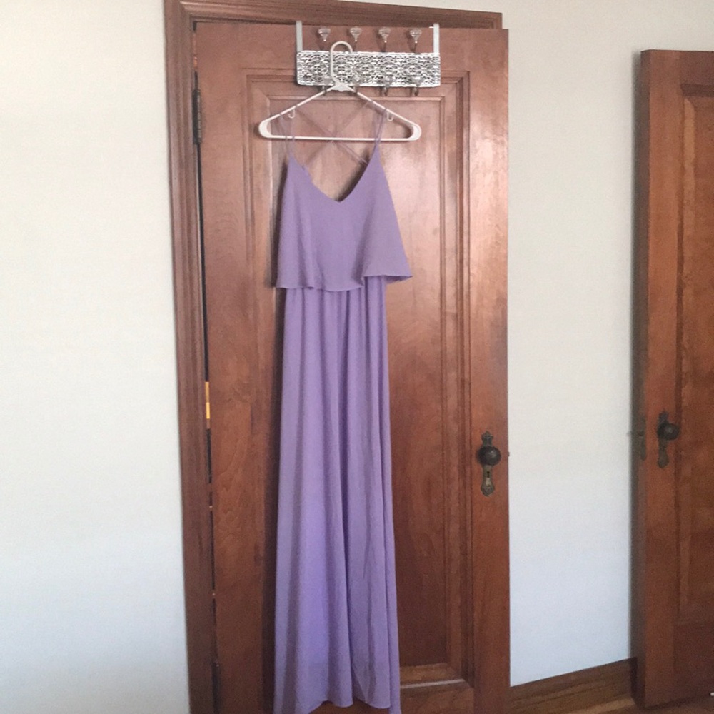 Purple Maxi with Criss cross back